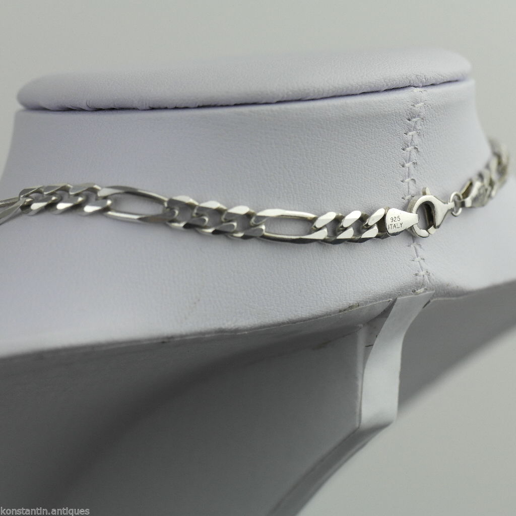 Vintage 5mm sterling silver necklace neck chain made in Italy 925