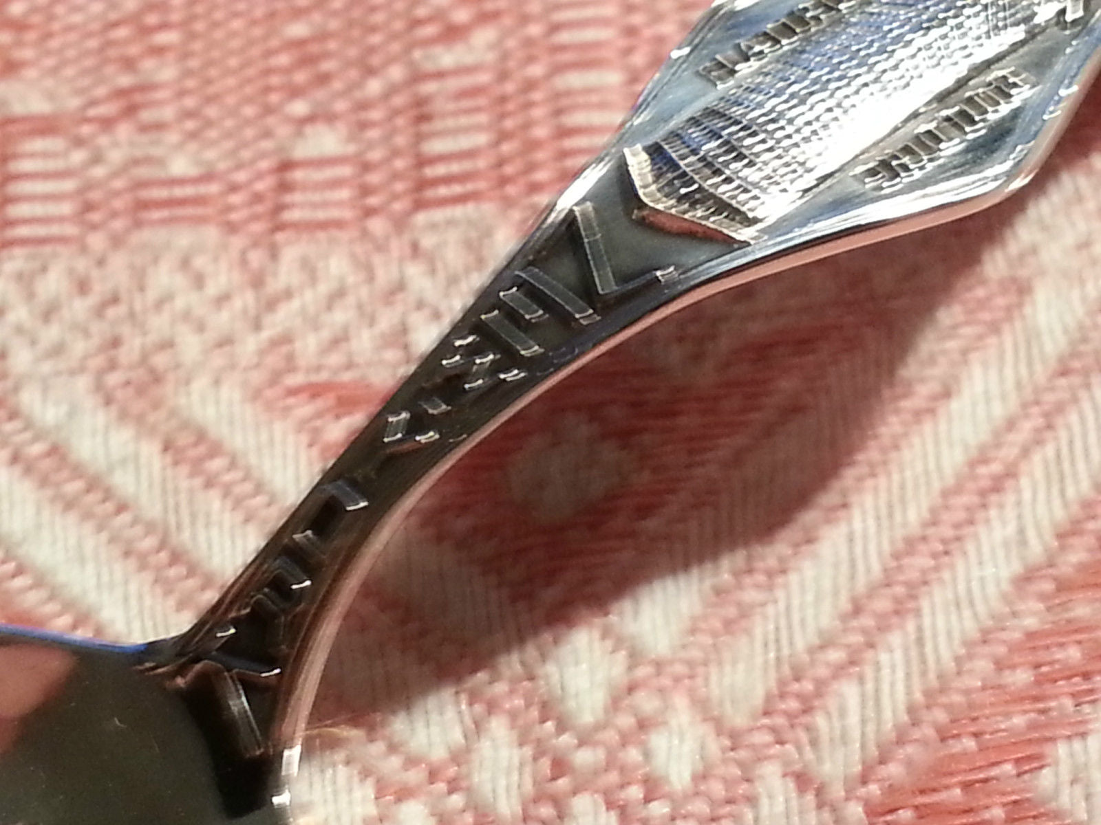 Cuchara antigua de plata de ley del siglo XX Nueva York EE.UU. Paye Baker MFG co