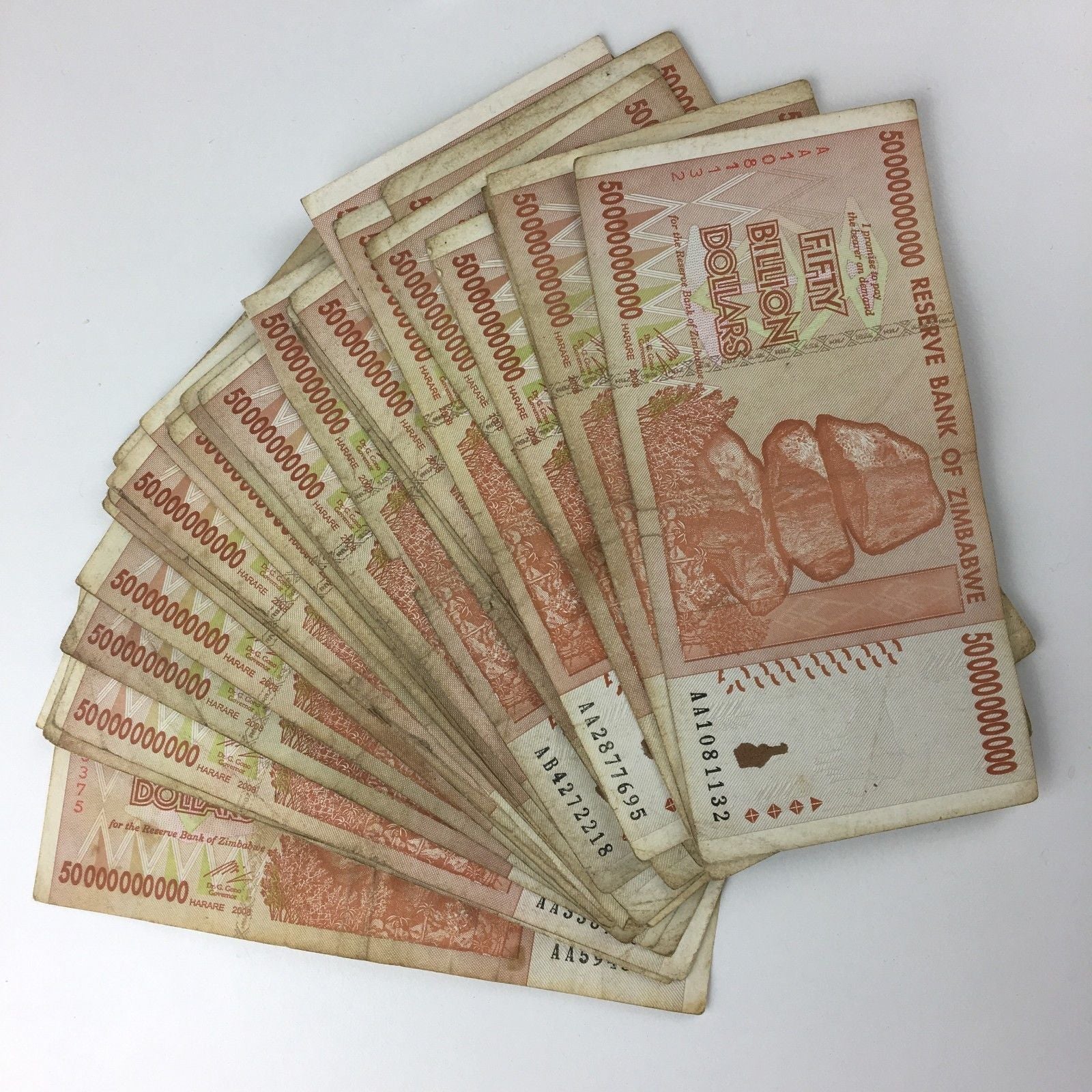 Billion Zimbabwe Dollars note