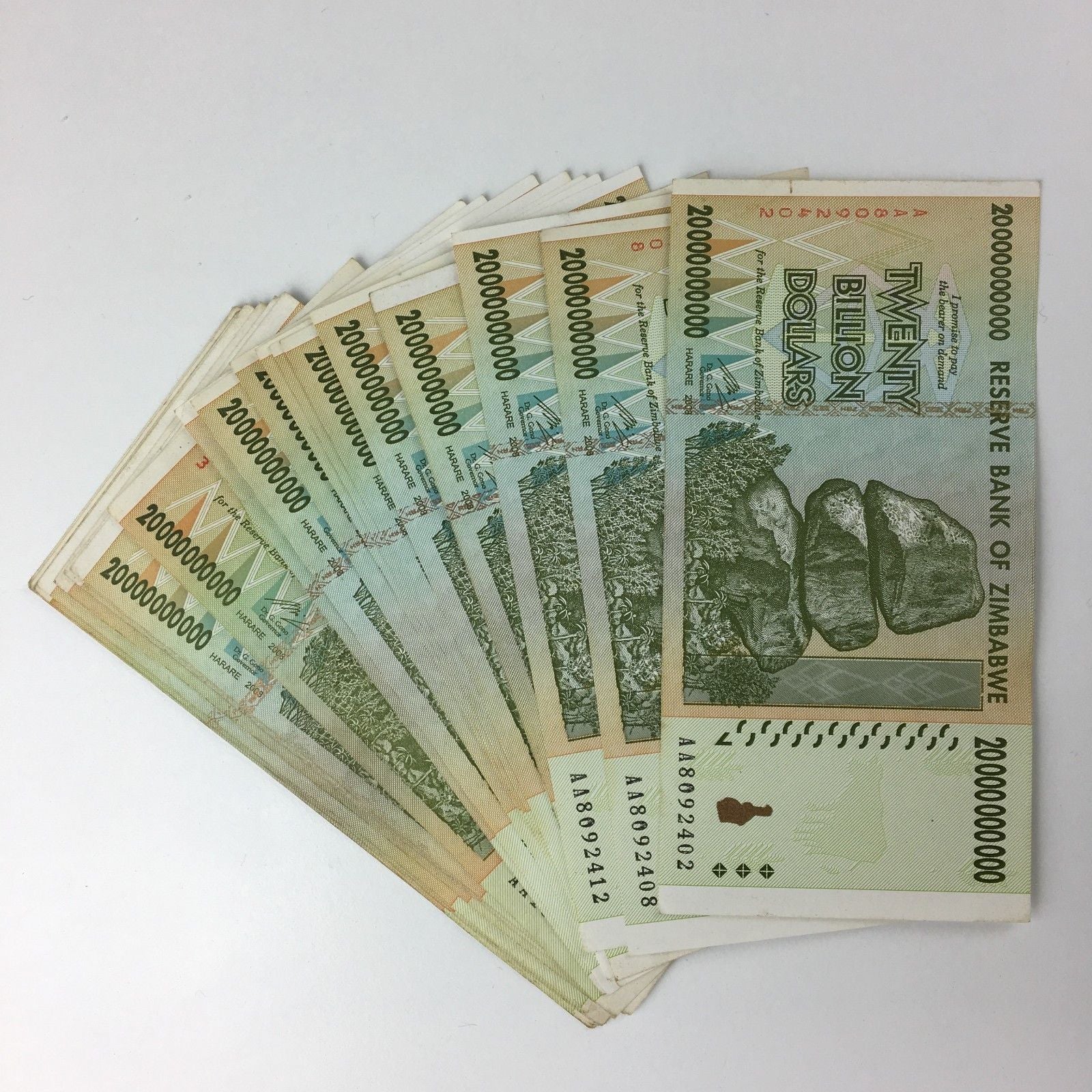 Billion Zimbabwe Dollars note