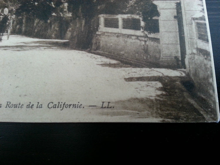 Antike Frankreich-Postkarte 122 Cannes La Route de la Californie LL Carte Postale