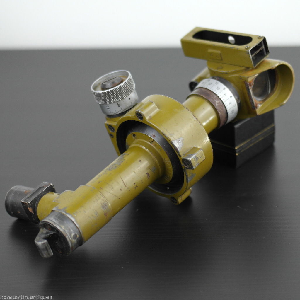 La mira del regimiento PG-1 Telescopio panorámico URSS 1959 Pacto de Varsovia ruso 