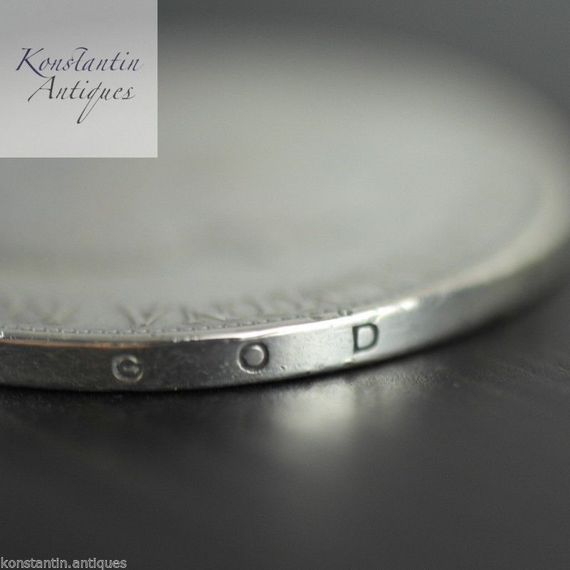 Moneda de plata maciza vintage de 1930 2,5 Gulden Wilhelmina Reina de los Países Bajos