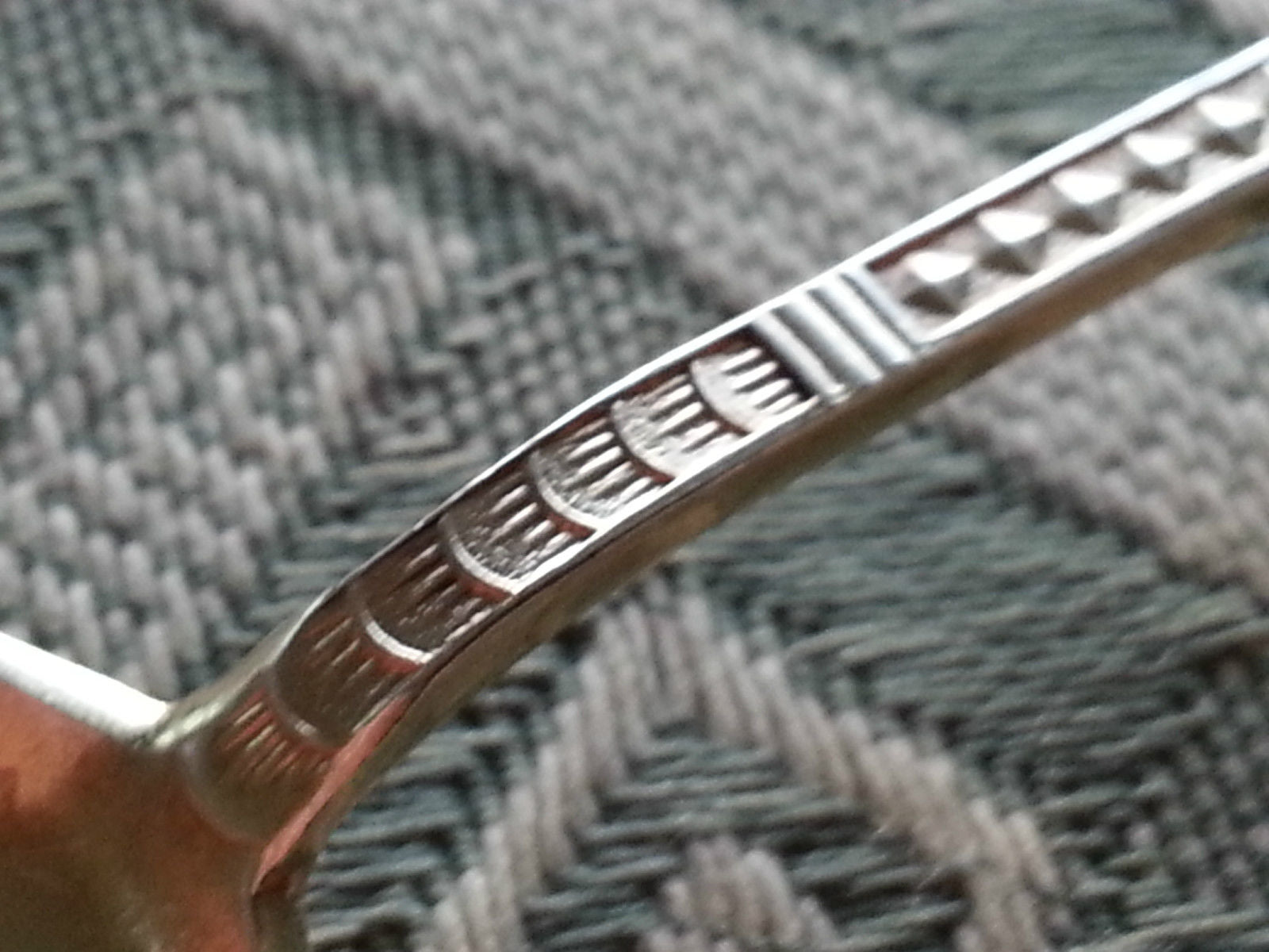 Cuchara de plata de ley chapada en oro con esmalte antiguo Noruega TROMSO HOLMSEN 925S