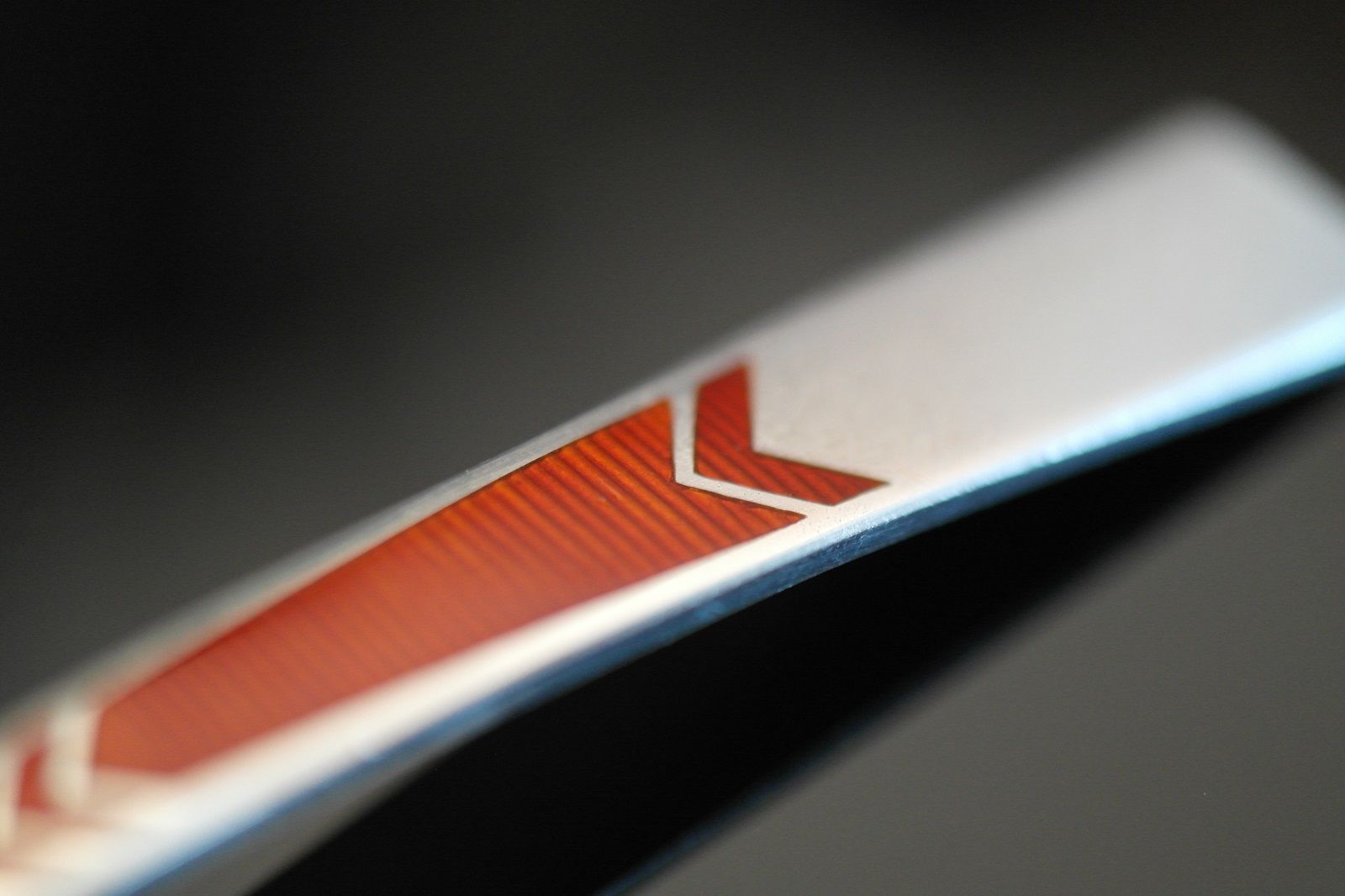 Vintage USSR enamel solid silver butter knife 88 э✰916