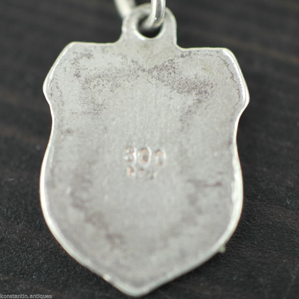 Vintage Munich enamel 800 REU silver charm pendant Munchen