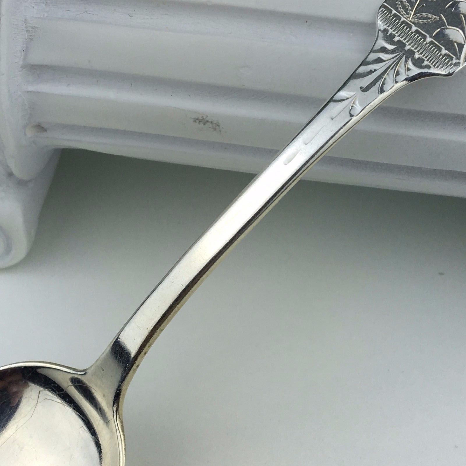 Antique sterling silver spoon from USA with Butterfly Anna inscription