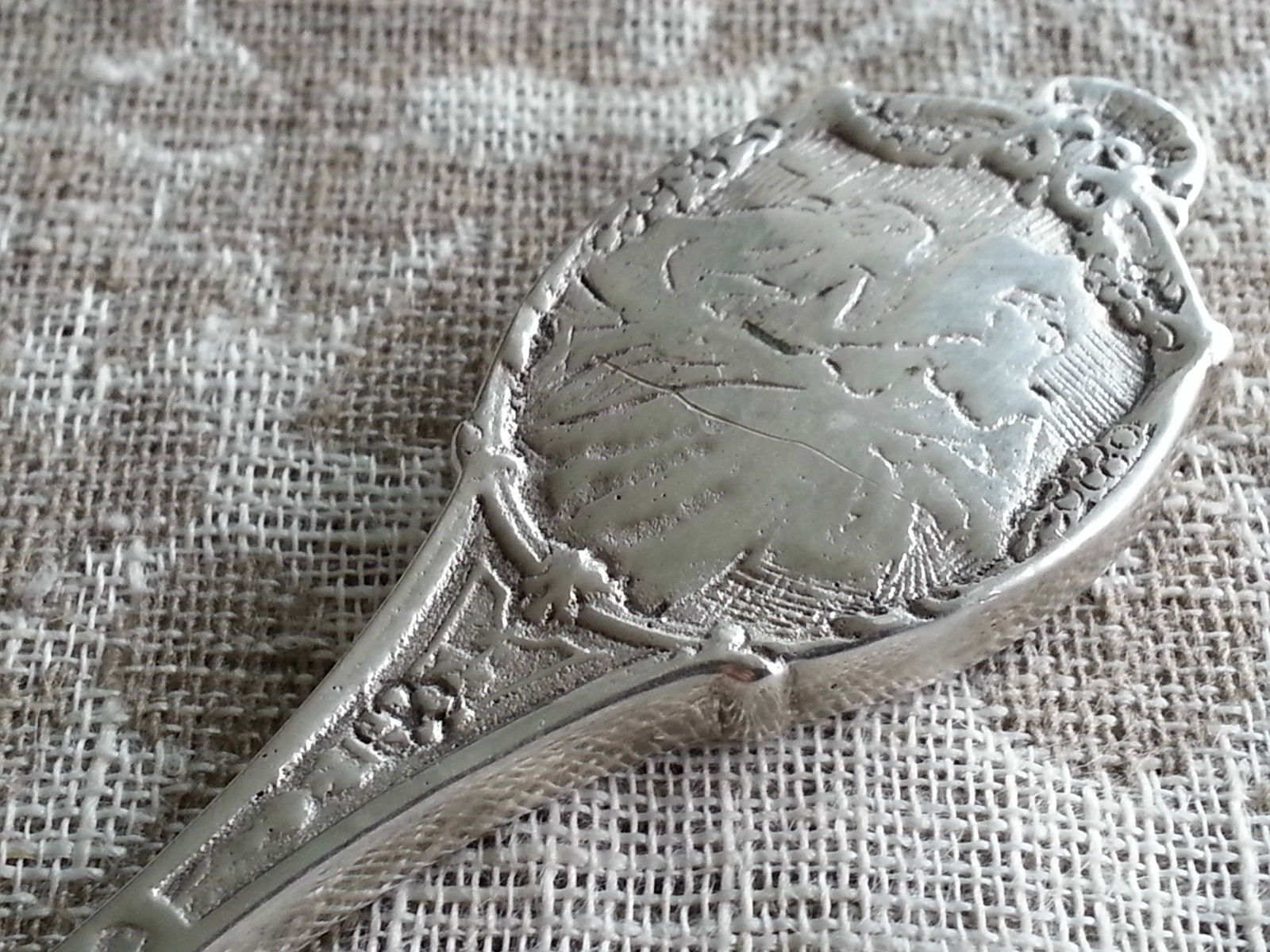 Abrecartas antiguo de plata maciza 800 Estilo clásico alemán