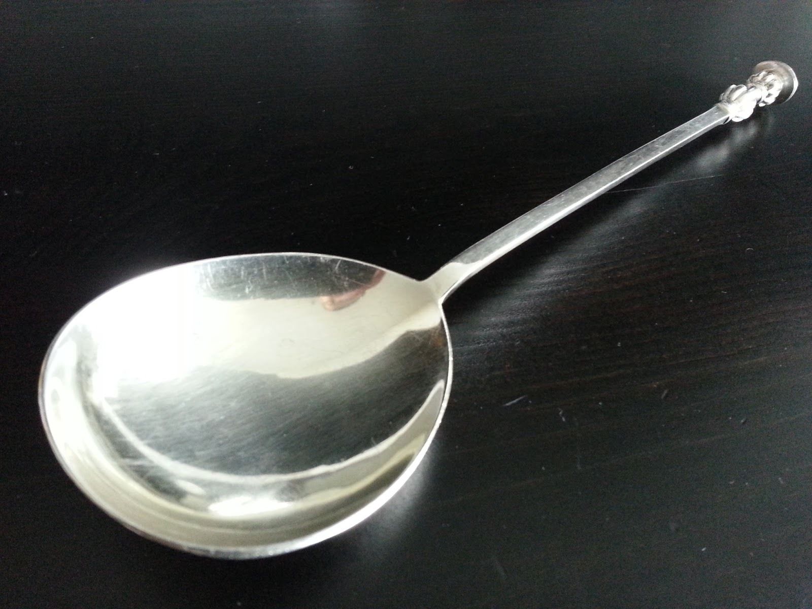 Cuchara antigua de plata de ley de 1932 de William Fearn London