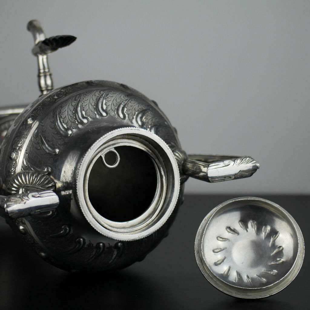 Urna de agua caliente plateada victoriana samovar de té Cooper Brothers Sheffield