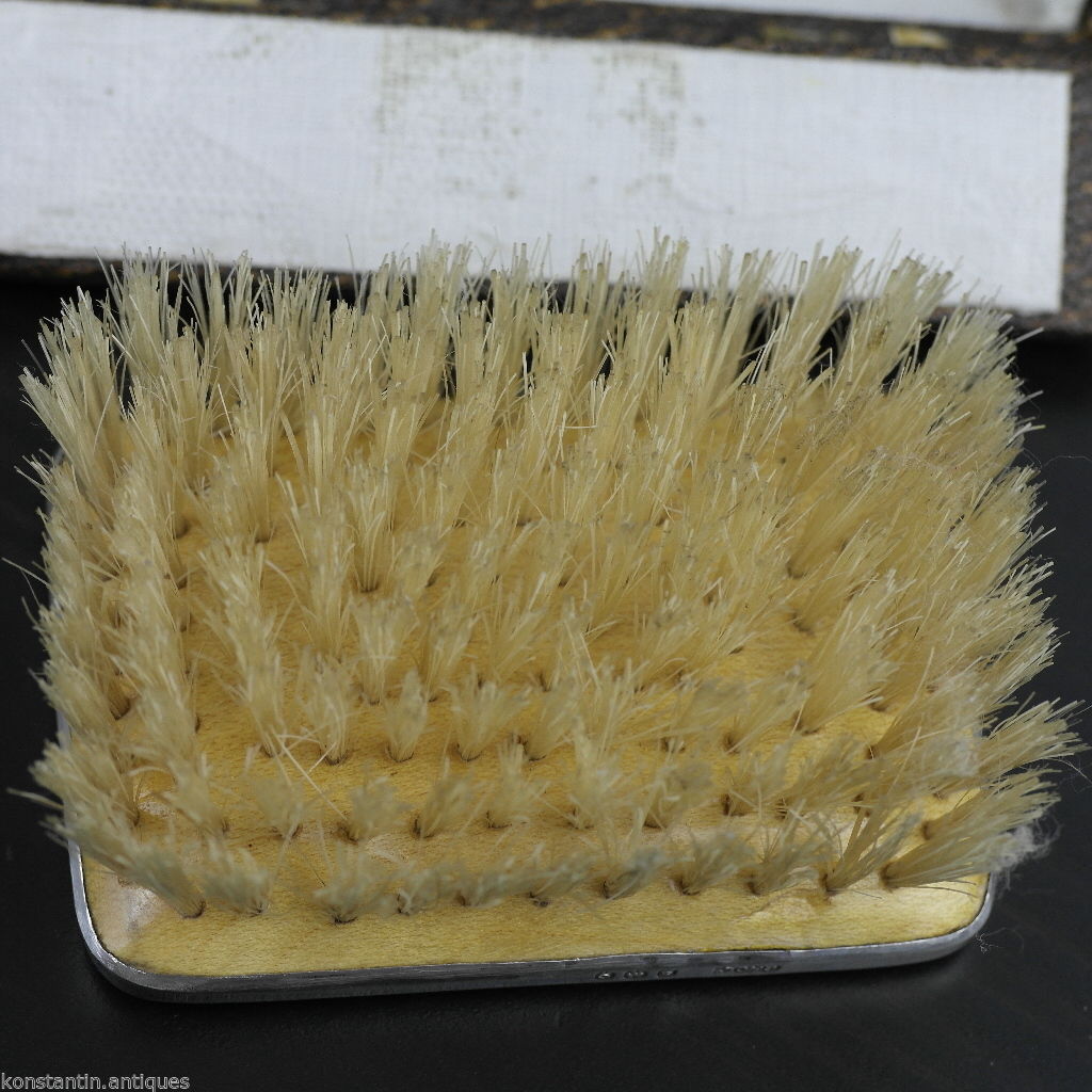 Antique 1927 sterling silver lapis lazuli brush and comb Birmingham