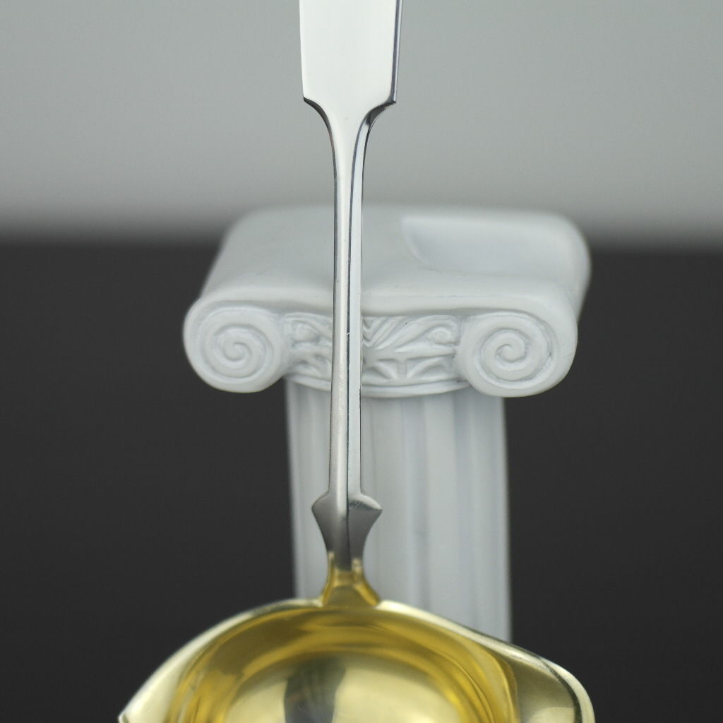 Vintage 1957 cucharón chapado en oro de plata maciza Finlandia