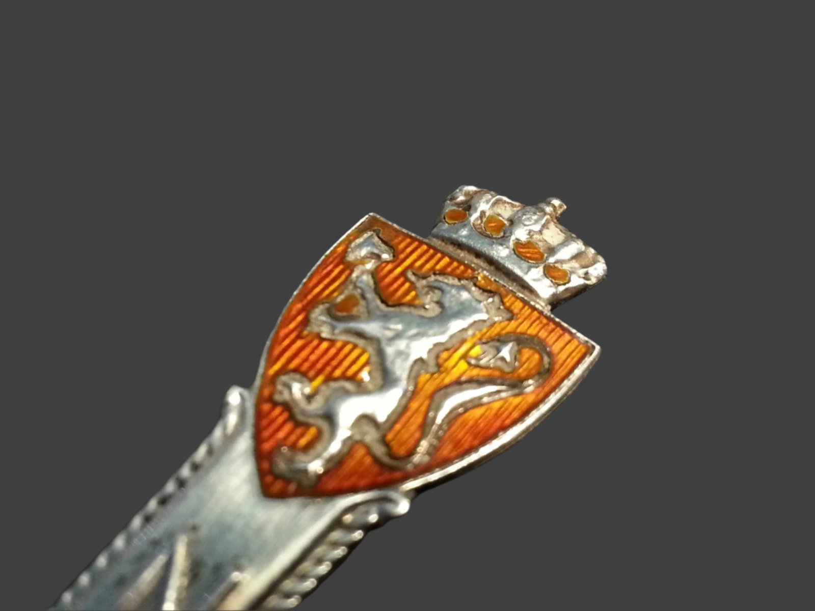 Cuchara esmaltada de plata de ley Anique Noruega de Aksel Holmes Norge