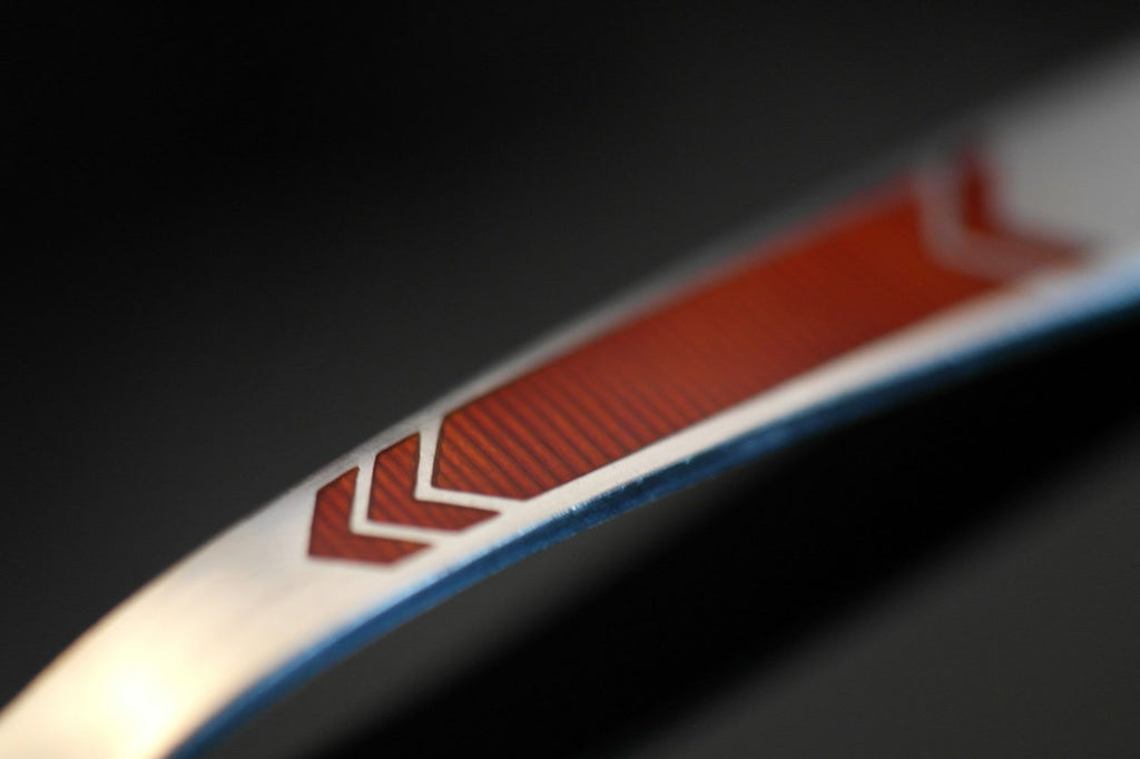Vintage USSR enamel solid silver butter knife 88 э✰916