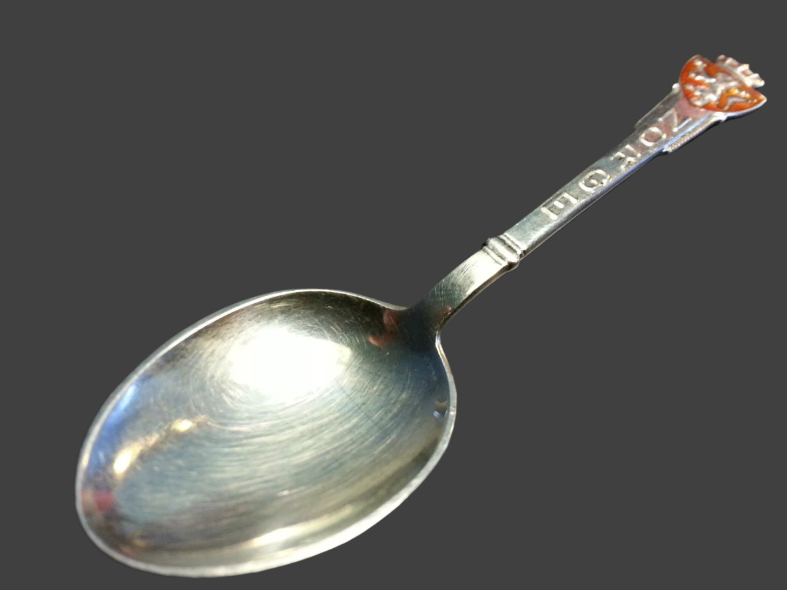 Cuchara esmaltada de plata de ley Anique Noruega de Aksel Holmes Norge