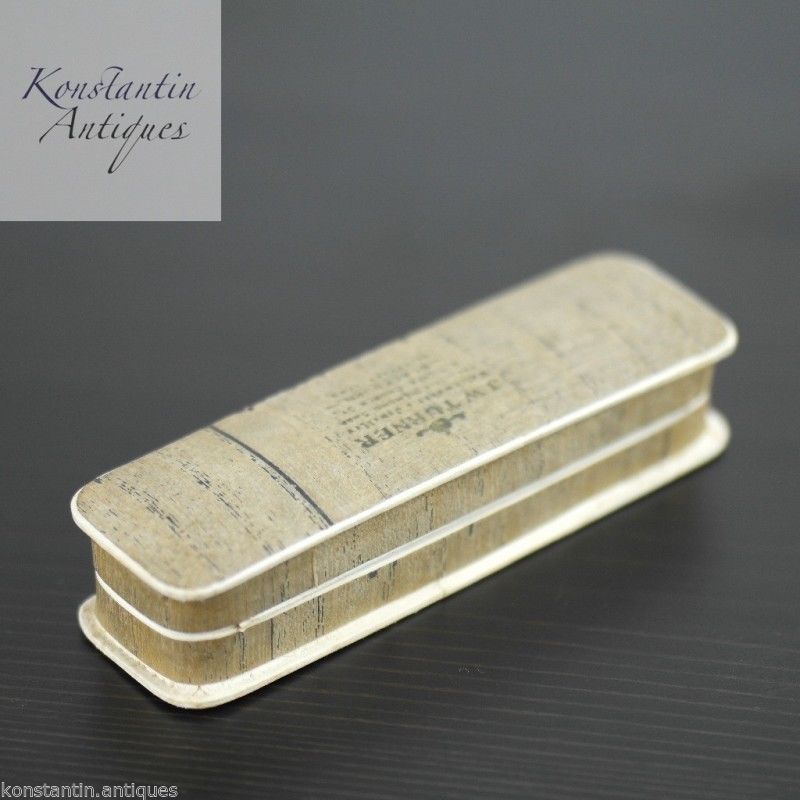 Antique jewellery box for pin brooch, pendant or chain British Empire J.W.Turner