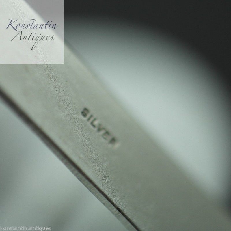 Vintage sterling silver cross pendant solid Art Deco