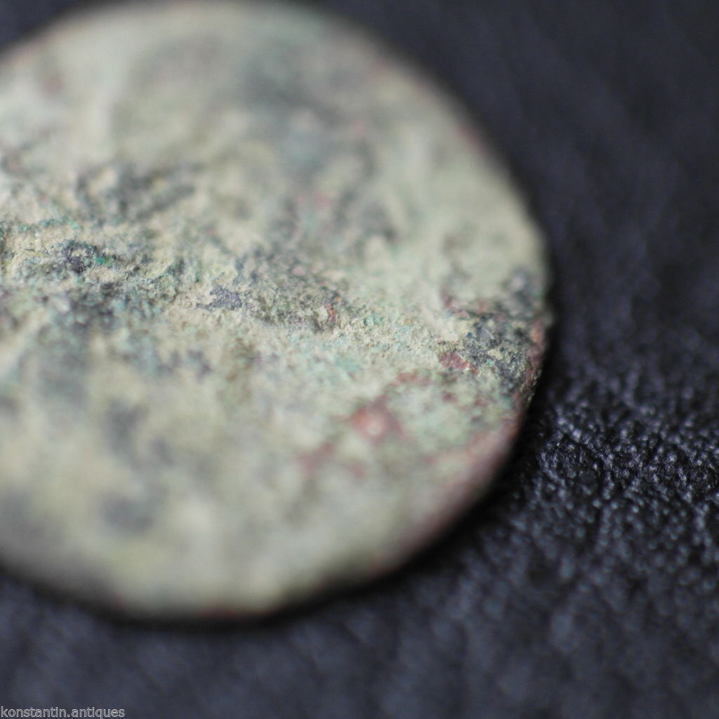 Moneda antigua de 1665 1 chelín Juan II Casimiro Vasa Gran Ducado de Lituania siglo XVII