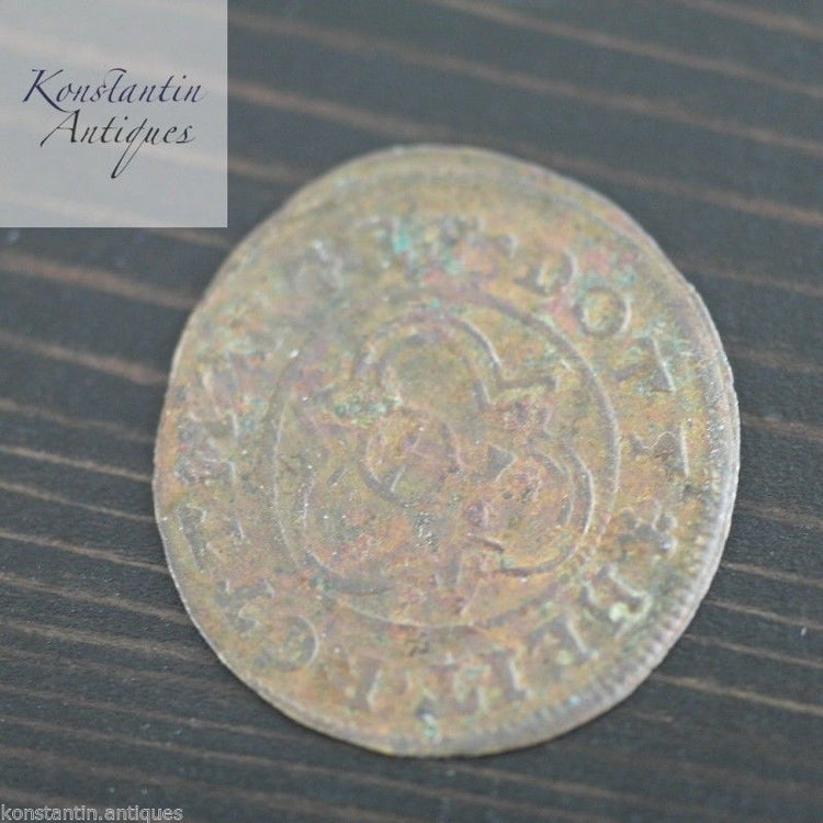 Antike 1586 Hans Krauwincel II Rose Orb Jeton Münze großes Deutschland Preußen