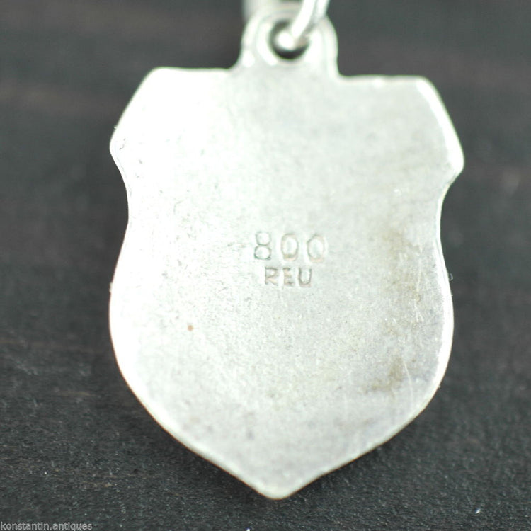 Vintage Baden-Baden enamel 800 REU silver charm pendant