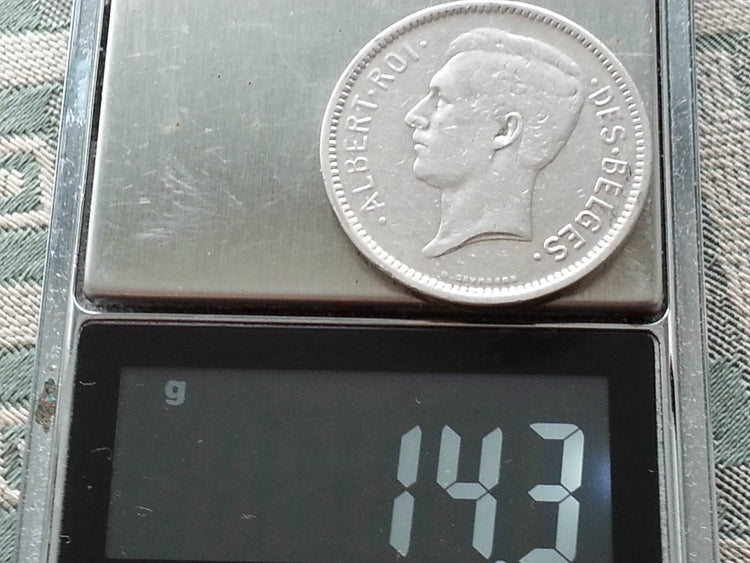 Jahrgang 1930 Münze 1 Belga / 5 Franken ALBERT ROI DES BELGES Belgien tolles Geschenk
