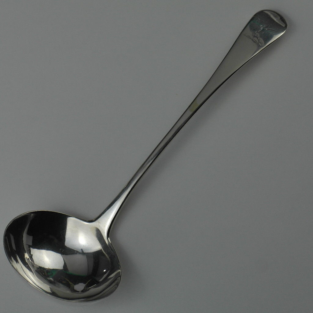 Antique 1829 solid silver ladle British Empire of George 19thC