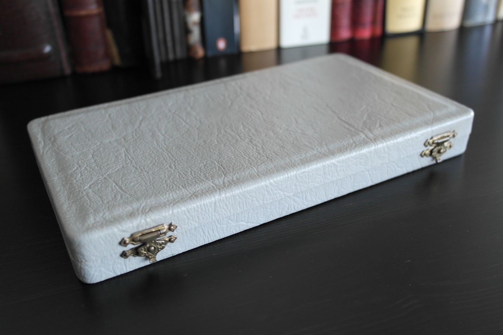 Vintage sterling silver set six spoons plus tongs Denmark W&S Sorensen in box