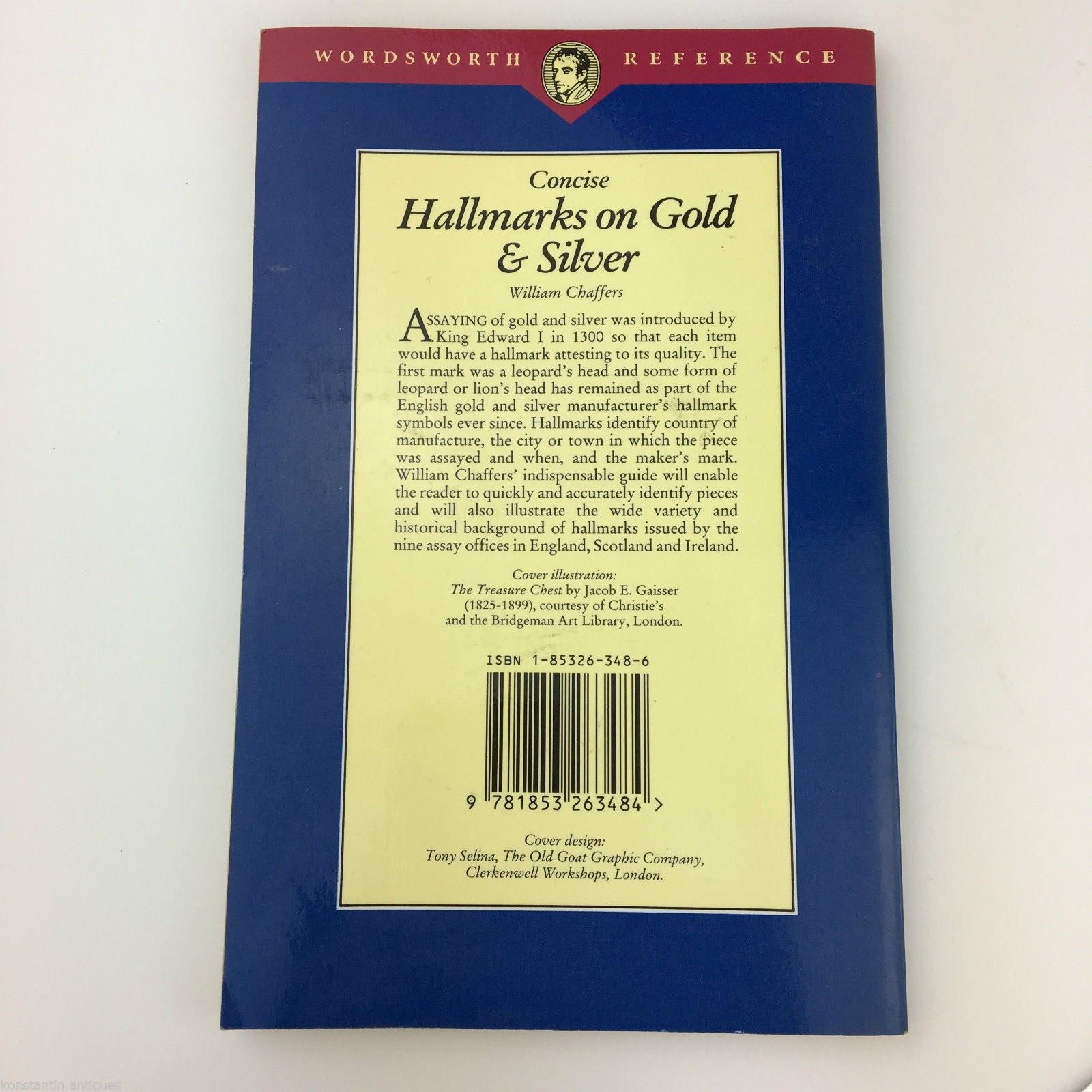 Guide Concise Hallmarks on Gold & Silver by William Chaffers edition 1994