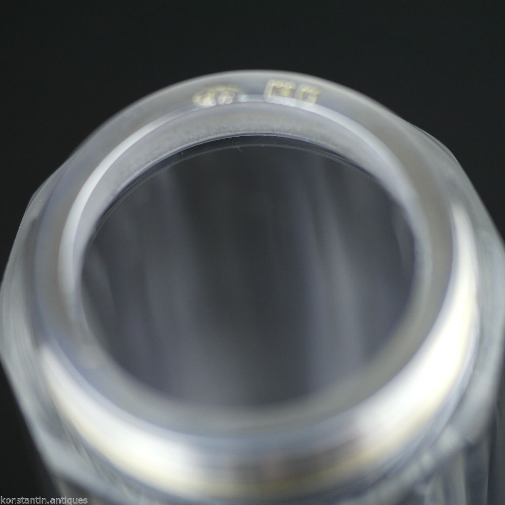 Antique 1906 cut glass vanity bottle solid silver lidl made in London