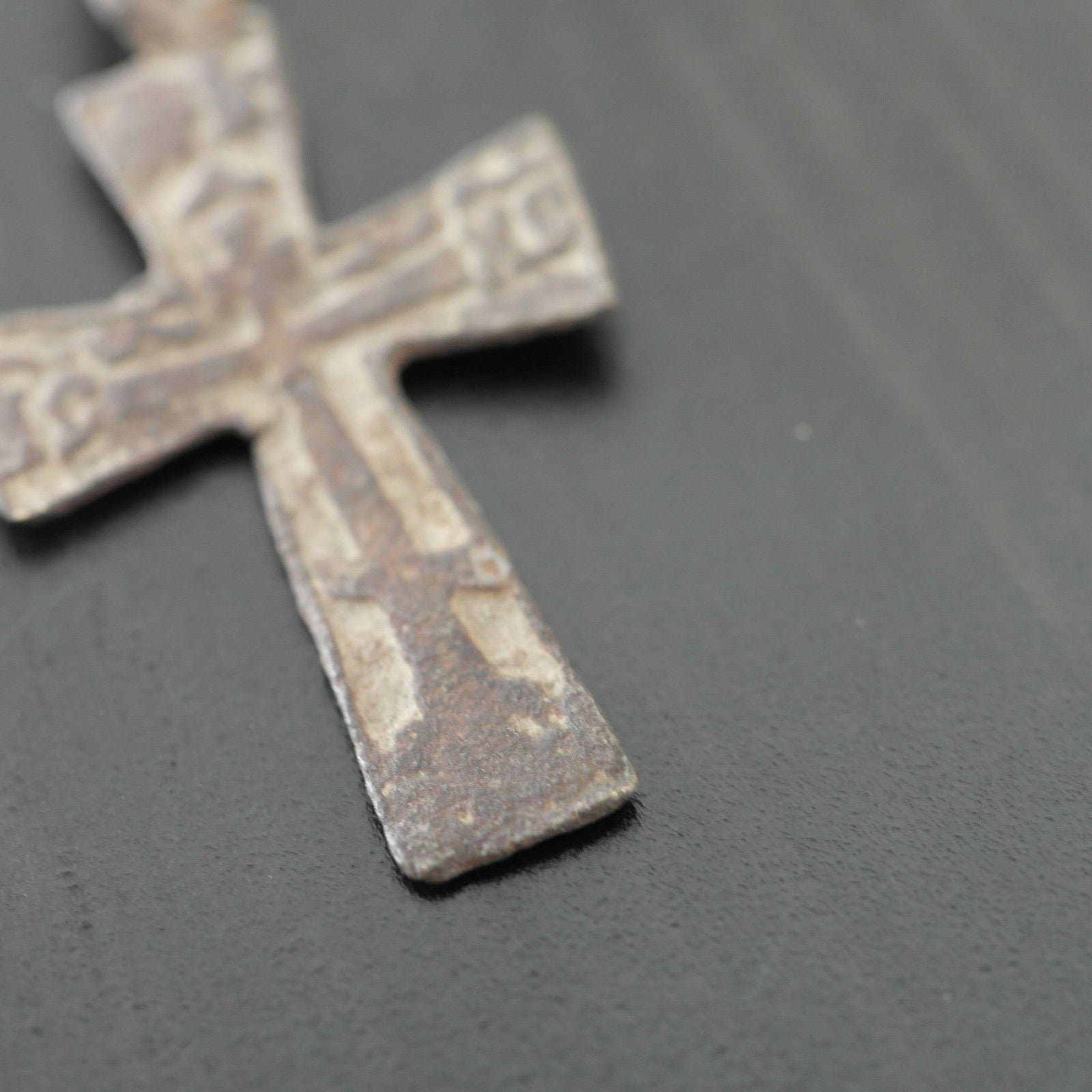 Antique solid cross Russian Empire Orthodox old Believers