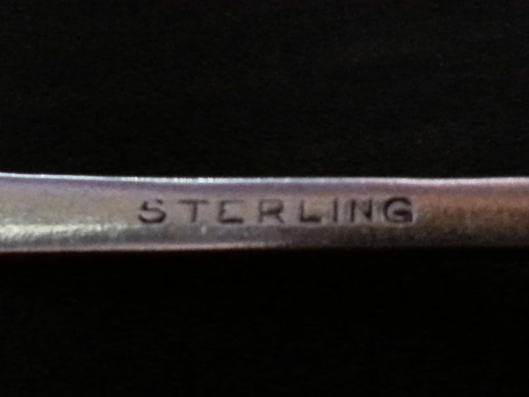 Antiker Emaille-Löffel aus Sterlingsilber, Wappen von TORONTO