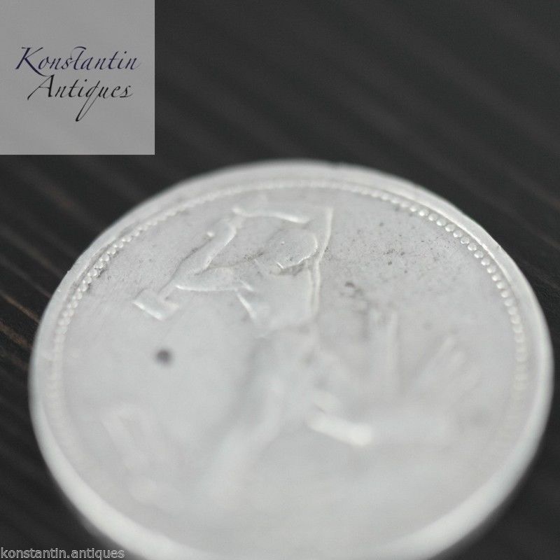 Vintage 1925 moneda de plata maciza 50 kopeks Secretario General Stalin de la URSS Moscú