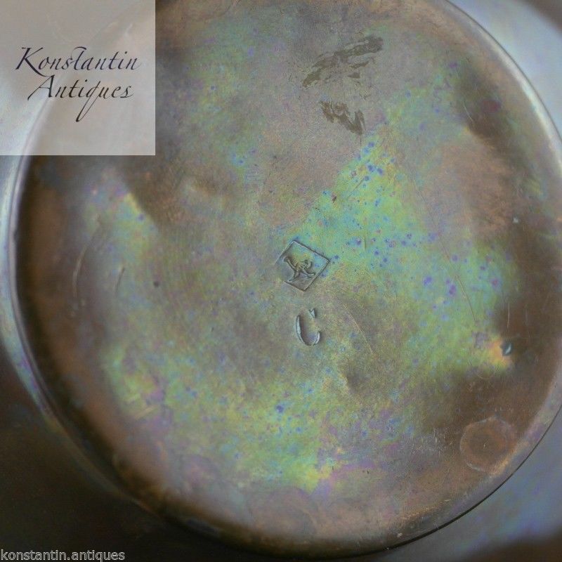 Art Nouveau WMF Cobre Té Café Espíritu Hervidor en soporte de peltre Antiguo