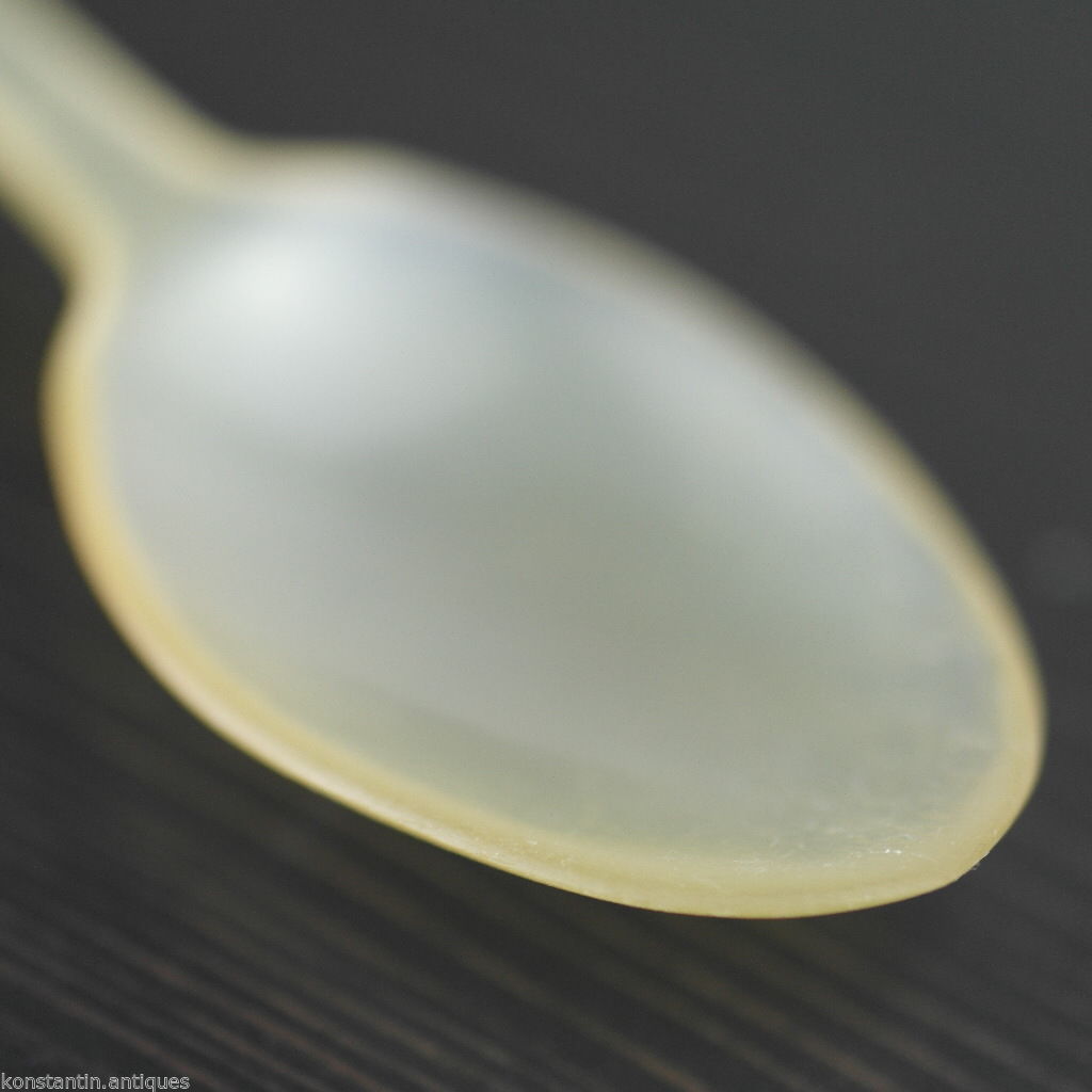 Antique Scottish horn spoon with solid silver shield