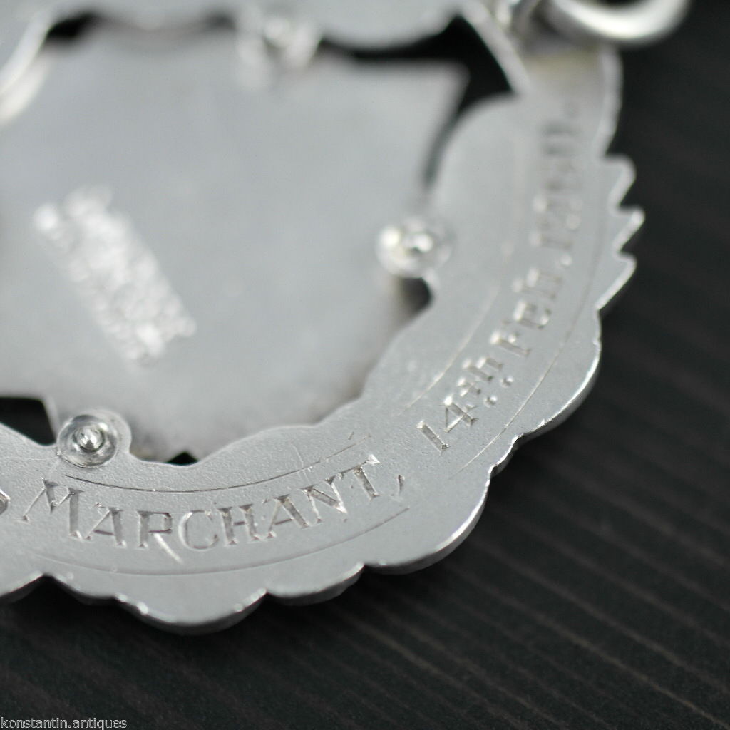 Jahrgang 1960 Sterling Silbermedaille London L Simpson PRIMO RAOB Wyvern