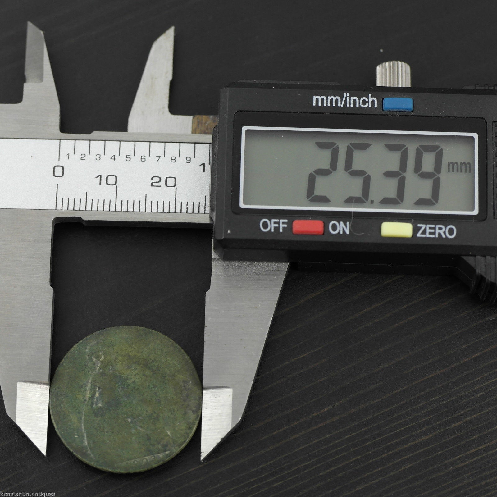 Moneda antigua de 1903 Halfpenny EF. Eduardo VII, Bronce con pátina