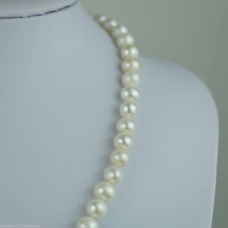 Freshwater Pearls necklace bead clasp sterling silver