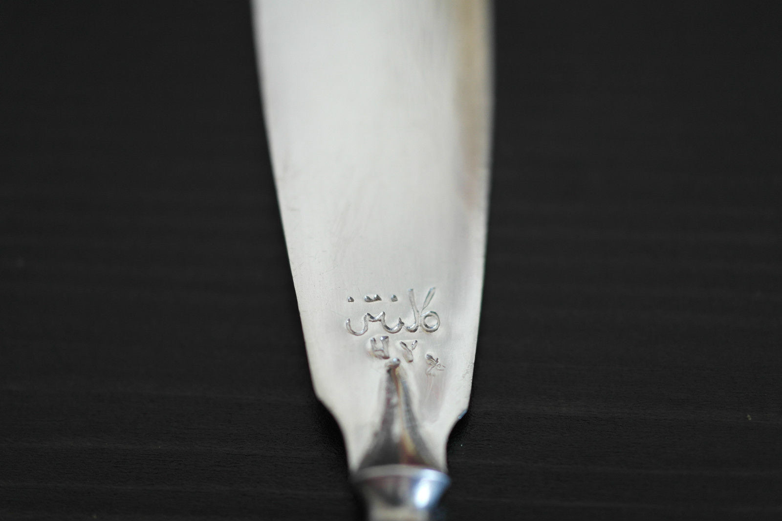 Pasador de páginas antiguo de plata maciza de Oriente Medio