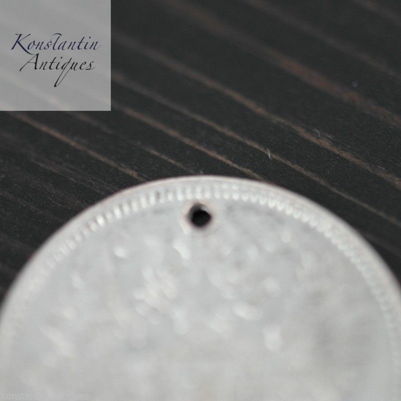 Antike 1871-Münze aus massivem Silber, 20 Kopeken, Kaiser Alexander II. des Russischen Reiches, 19. Jh