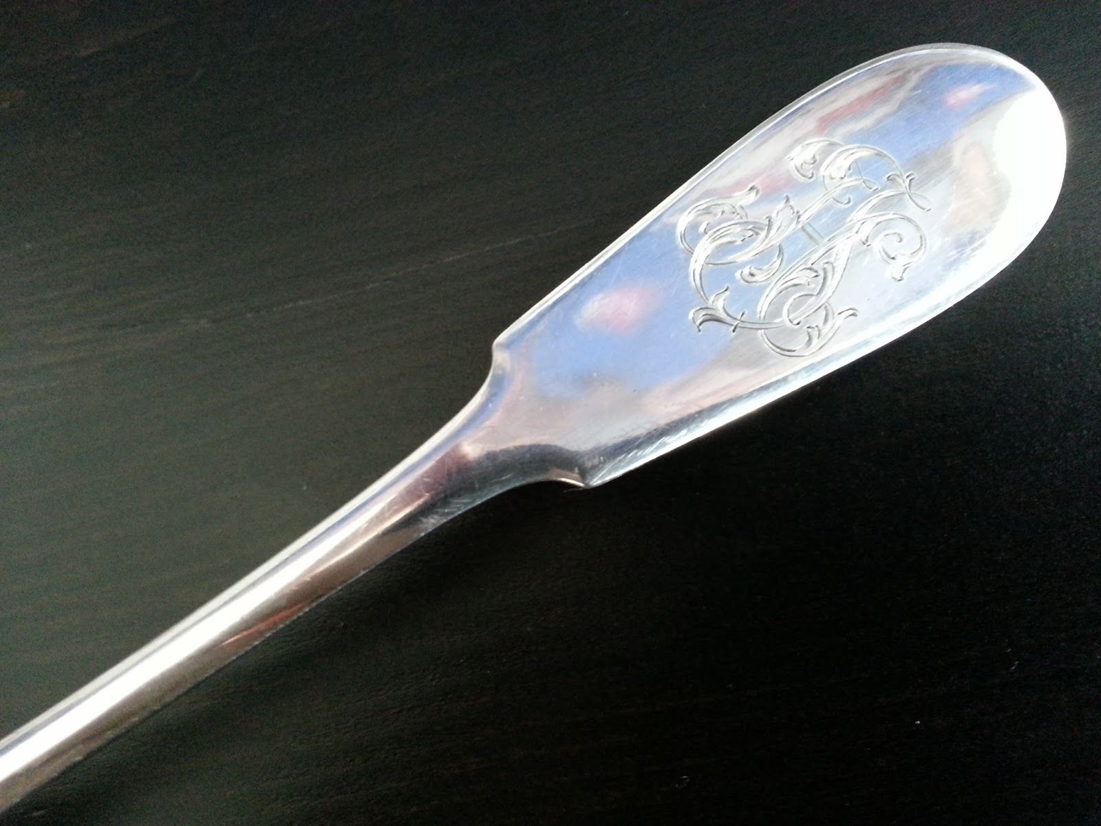 Antique 1923 gold plated solid silver ladle toddy sauce Finland