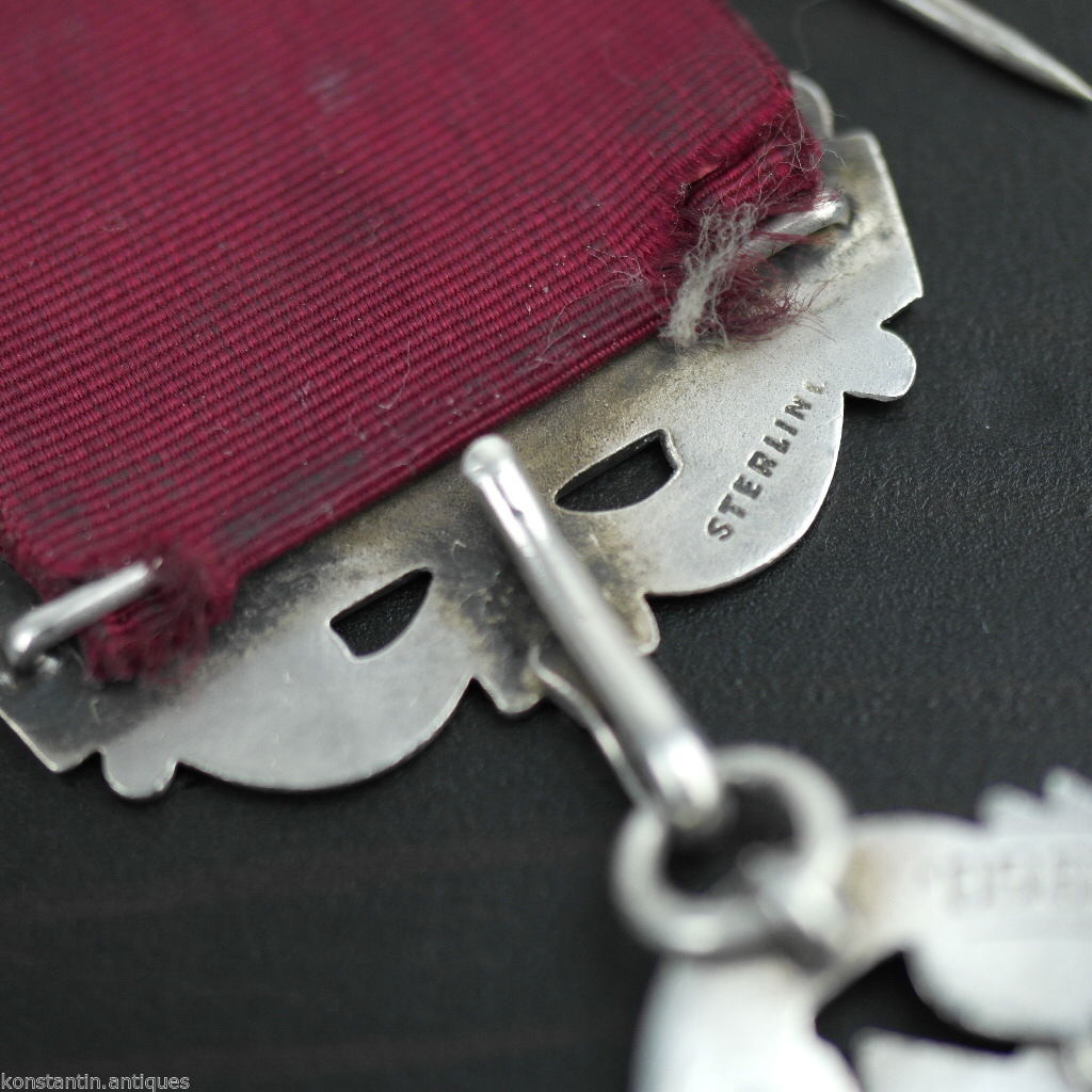 Jahrgang 1960 Sterling Silbermedaille London L Simpson PRIMO RAOB Wyvern