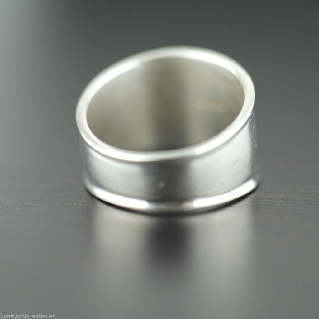 Anillo de plata de primera ley estilo escandinavo vintage