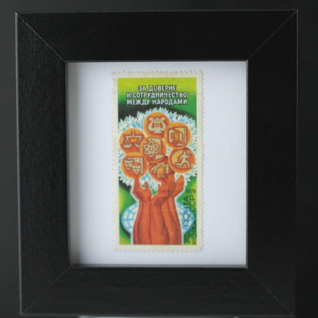 Originaler Poststempel der UdSSR für die Wanddekoration