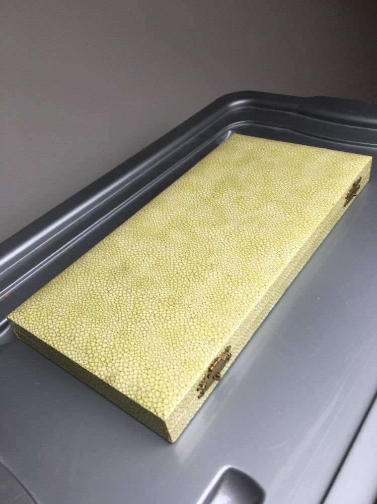 Conjunto antiguo de diez c. Cucharas de plata de ley esmaltadas de 1913.