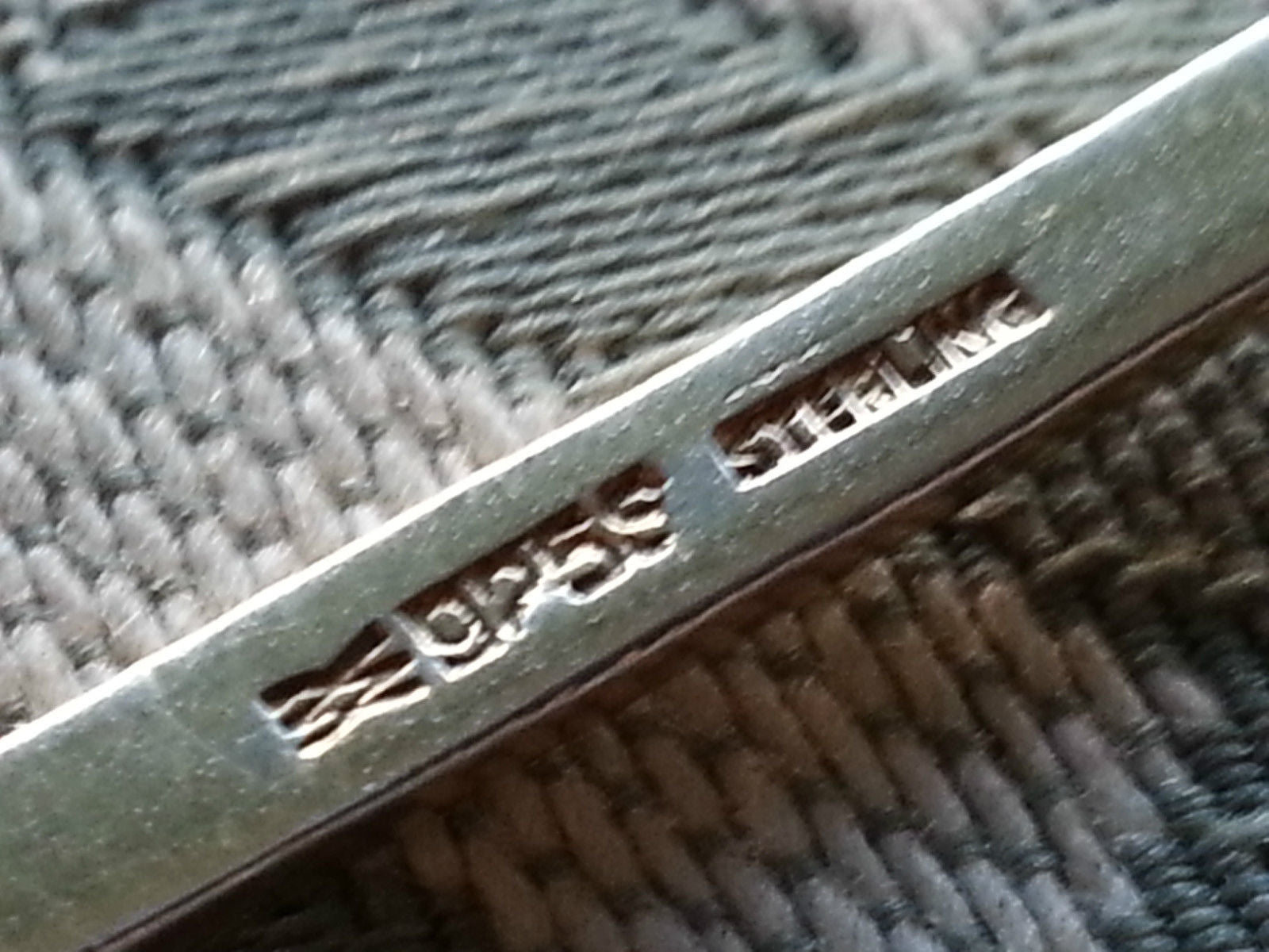 Cuchara de plata de ley chapada en oro con esmalte antiguo Noruega TROMSO HOLMSEN 925S