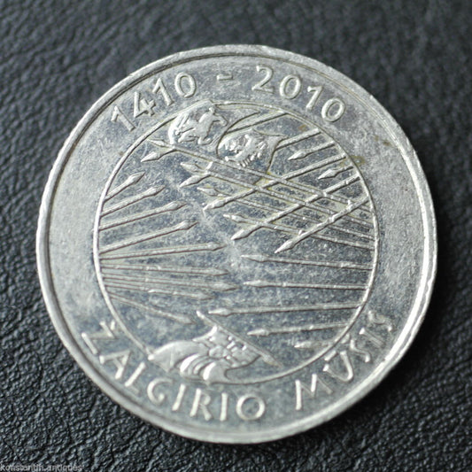 Modern 2010 coin 1 litas Republic of Lithuania EU 600 years of Grünewald battle