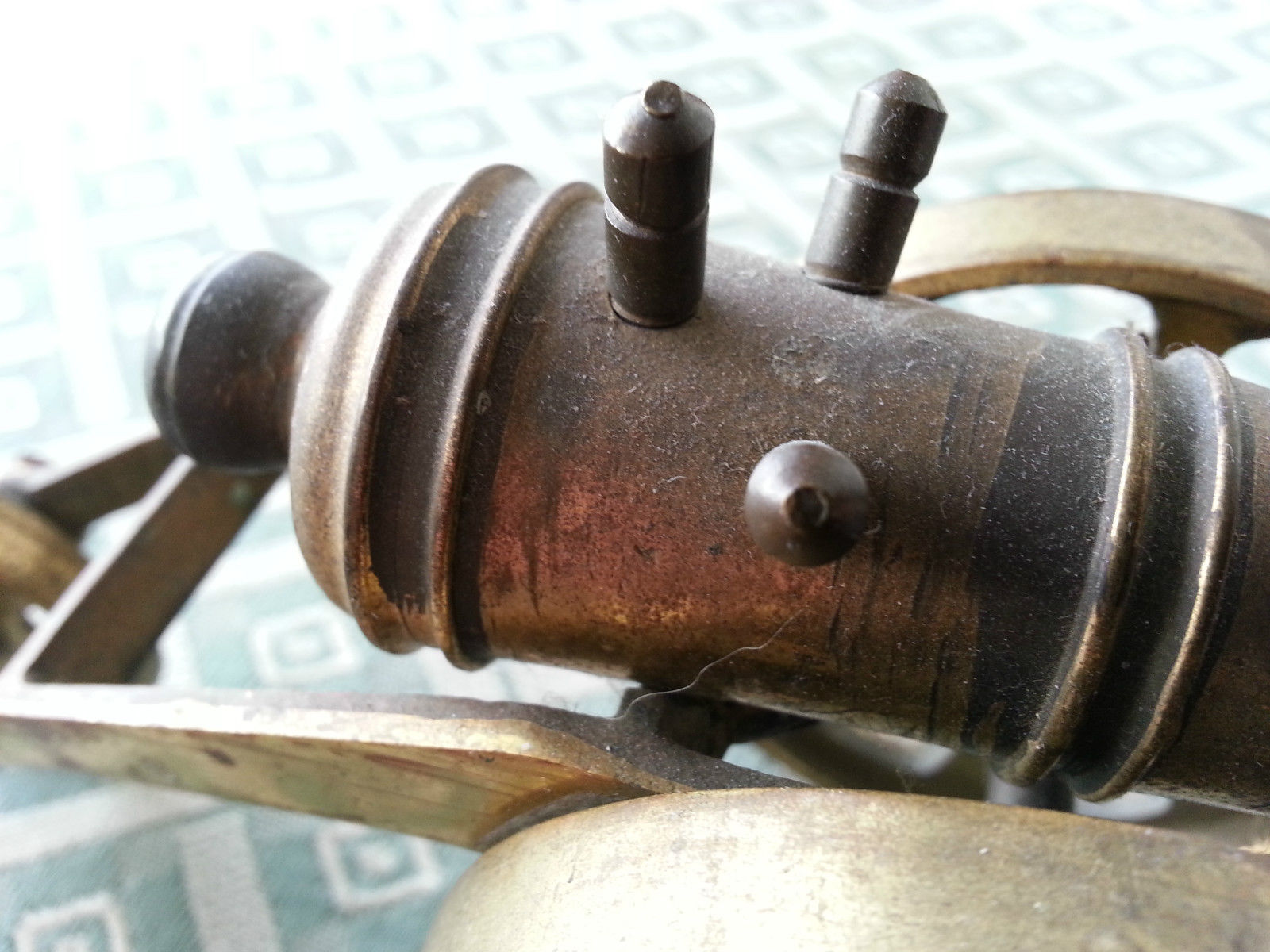 Vintage model Antique cannon brass statue made in British Empire