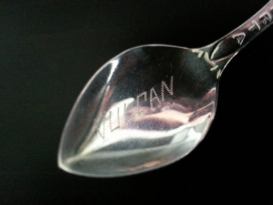 Vintage solid silver spoons Alberta Vulcan Sterling Great gift