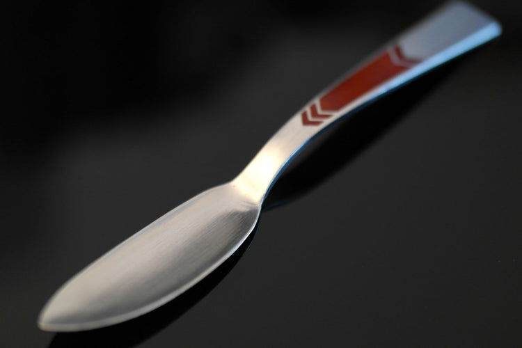 Vintage USSR enamel solid silver butter knife 88 э✰916