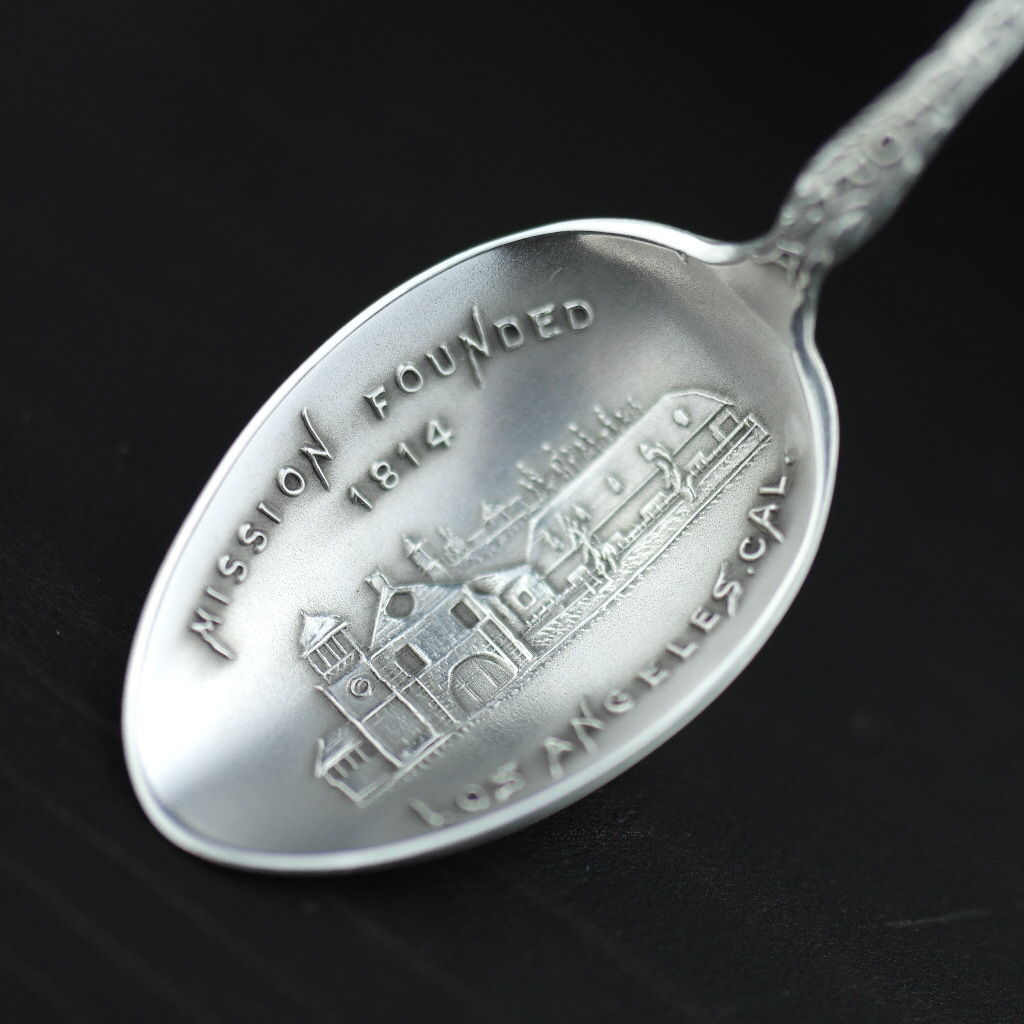 Antiker Löffel aus Sterlingsilber, Kalifornien, Los Angeles, 1814, Eureka, 1770